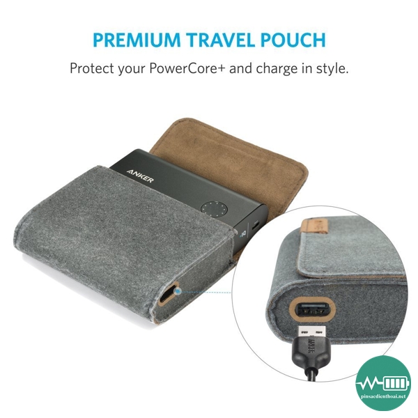 Anker PowerCore+ 10050 with Premium Travel Pouch
