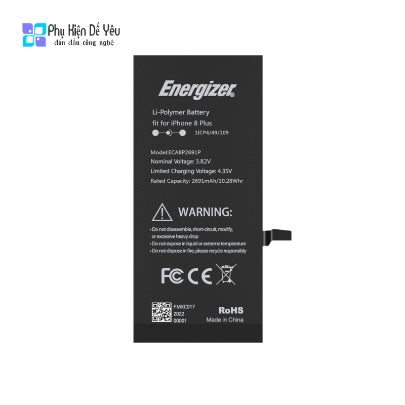 Pin iPhone 8 Plus Energizer ECA8P2675 - 2675mAh