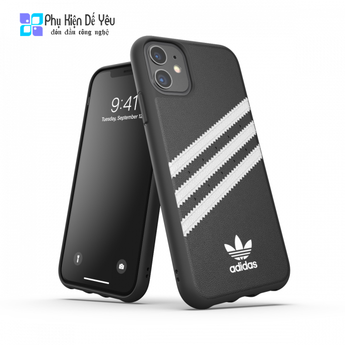 Ốp adidas OR Moulded Case PU FW19 for iPhone 11 6.1 inch  black/white