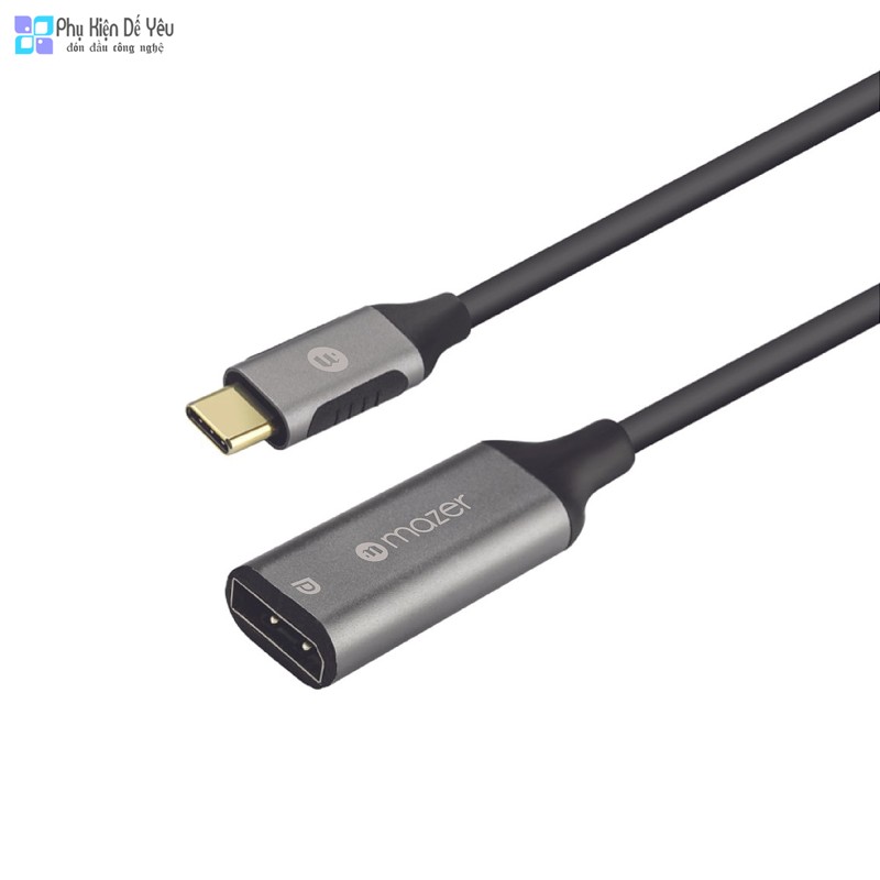 Cổng chuyển USB-C to Display Port Video Mazer M-USBCAL353-GY