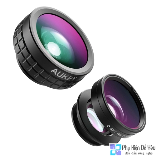 Lens (Ống kính) Aukey PL-A1, 3 trong 1: Macro, Góc Rộng, Mắt Cá