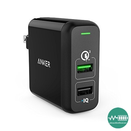 Sạc nhanh Anker PowerPort 2, Quick Charge 3.0, 30W, 2 cổng