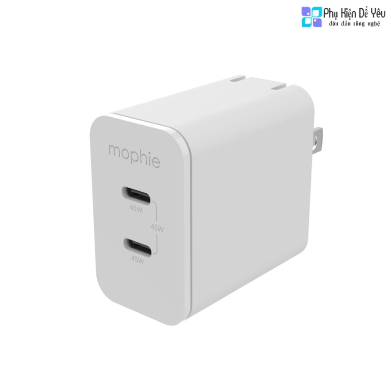 Sạc Mophie speedport 45 - GAN, USB-C PD 45W - 409909356