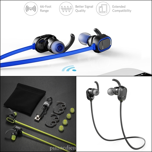 Tai nghe Bluetooth Anker SoundBuds Sport, Thể Thao, Chống Nước