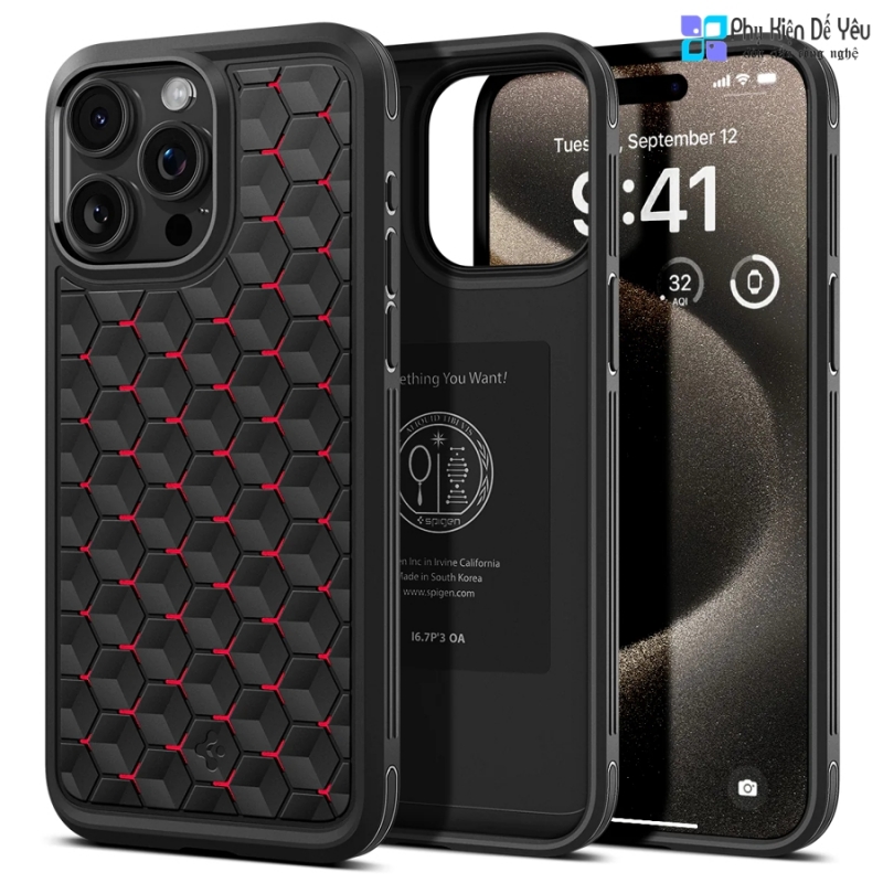 Ốp Spigen Cryo Armor cho iPhone 15 Pro Max/ 15 Pro/ 15 Plus/ 15