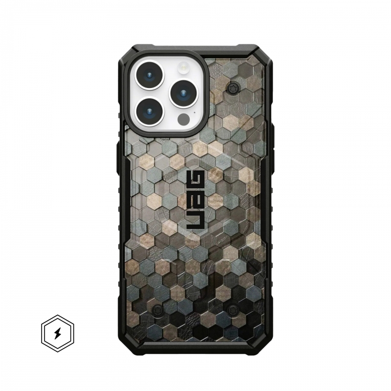 Ốp UAG PATHFINDER WITH MAGSAFE cho APPLE IPHONE 15/14 Series - TEXTURED HEX PATTERN (Hoa văn lục giác)