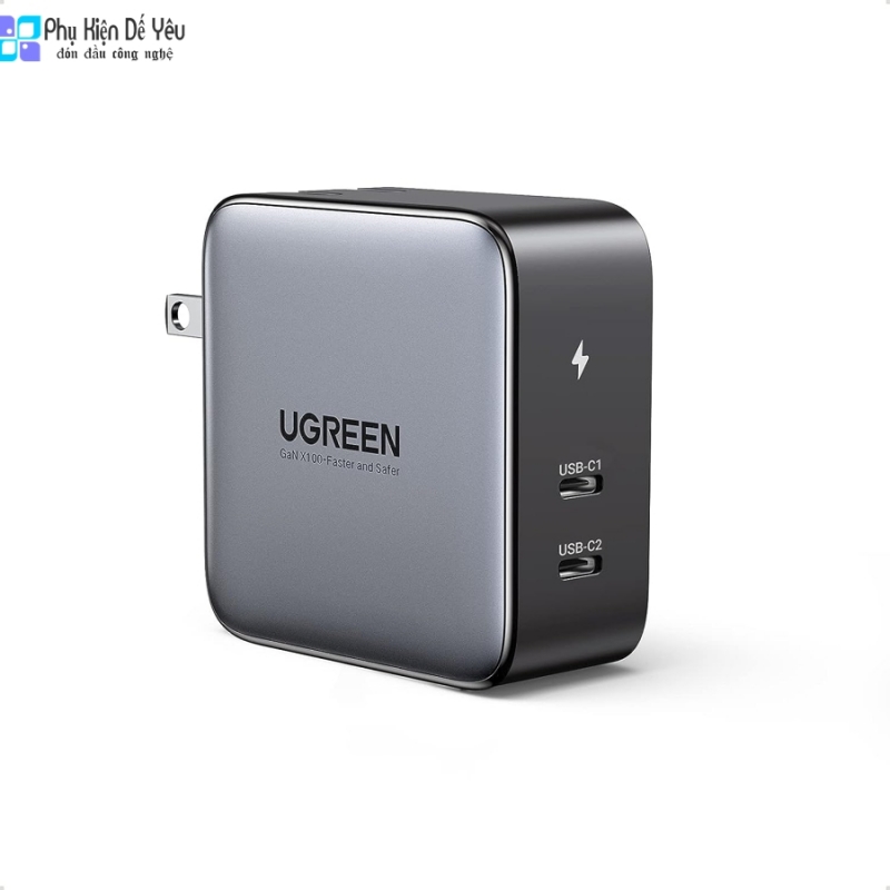Bộ sạc tường USB-C Ugreen Nexode 100W - 2 cổng - CD254