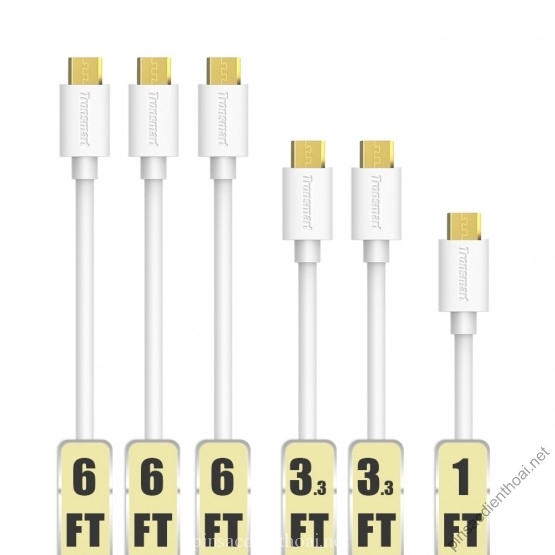 Bộ 6 cáp Micro USB Tronsmart MUPP9 mạ vàng
