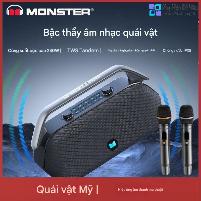 Loa Bluetooth Monster P16 (240W, (kèm 2 Micro Không Dây)