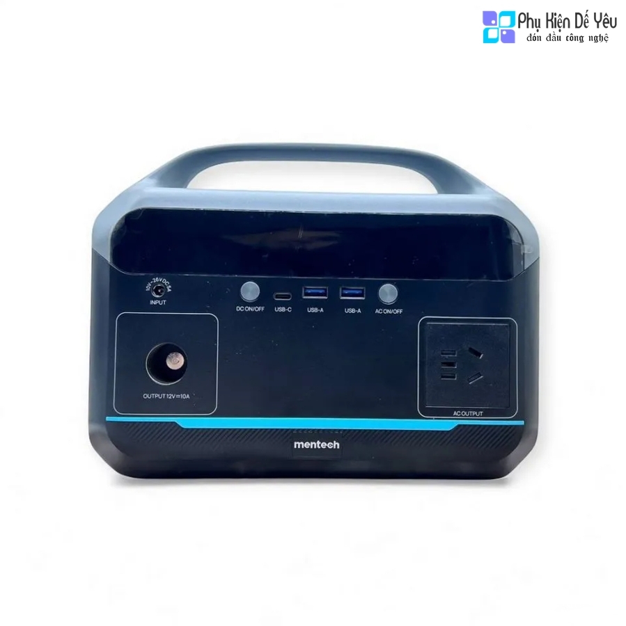 Trạm sạc Mentech MT300M1 300W (AC 220V, USB-C 45W/18W, Đèn)