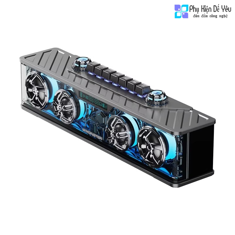 Loa bluetooth Monster Airmars G06 Stereo, màn hình LED thông minh, thiết kế đèn RGB