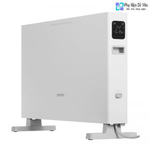 Máy sưởi điện thông minh Xiaomi SmartMi 1S với màn hình cảm ứng, chuẩn chống nước IPX4, công suất 2200W, thanh gia nhiệt bằng nhôm, hỗ trợ Wi-Fi và ứng dụng Mijia, lý tưởng cho phòng tắm, phòng khách, văn phòng, nhà ở