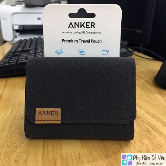 Bao da Anker Premium Travel Pouch cho Powercore+ 10050