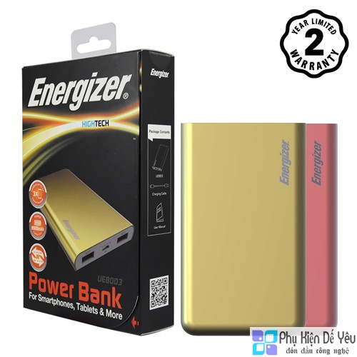 Pin sạc dự phòng Energizer UE8003 8,000mAh