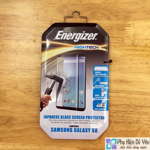 Kính cường lực Energizer HT 3D ENHTTGCUS8CF cho SAMSUNG Galaxy S8