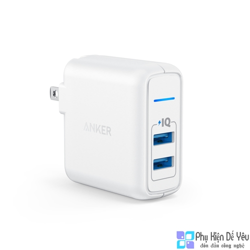 Sạc Anker PowerPort 2 Elite - 2 cổng, 24W