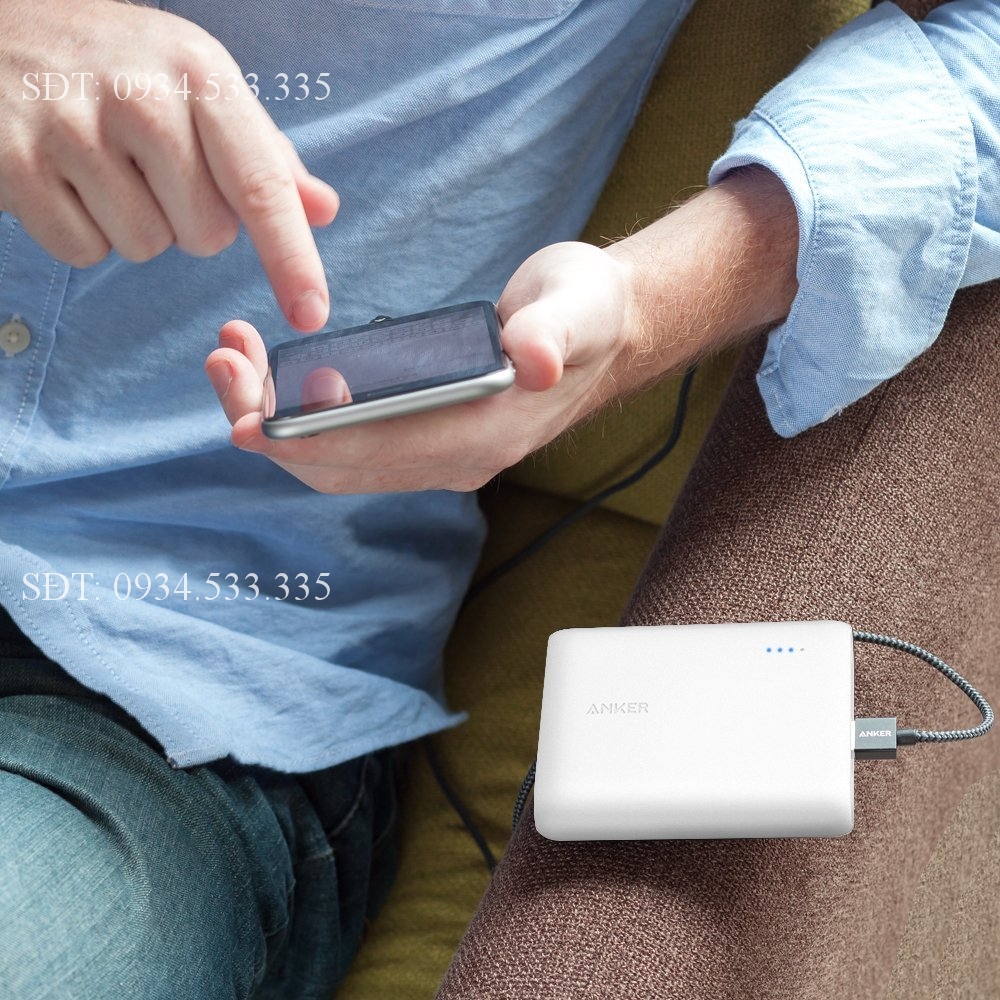 Pin sạc dự phòng Anker PowerCore 10400 mAh - 2 Cổng Sạc - Màu Trắng