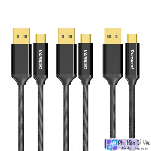 Cáp USB-C to USB 2.0 Tronsmart Braided Nylon 30cm
