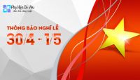 Thông Báo lịch nghỉ lễ 30/4 và 01/5/2019