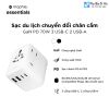 Bộ chuyển đổi du lịch đa năng Mophie Essentials GaN 70W | Bộ sạc tường