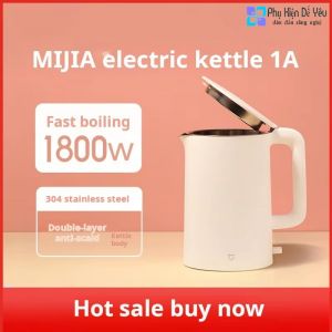 Ấm đun nước điện XIAOMI MIJIA 1A, đun sôi nhanh, làm bằng thép không gỉ, có chức năng điều khiển nhiệt độ thông minh và chống quá nhiệt