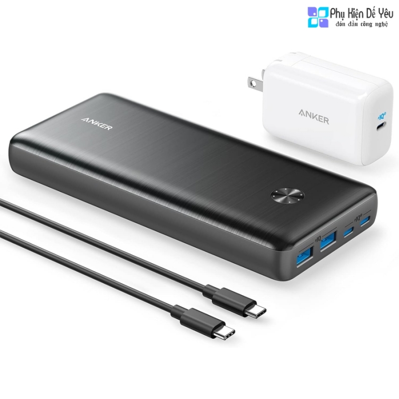 Pin dự phòng Anker PowerCore III Elite 26K 87W kèm bộ sạc tường USB-C 65W - A1291 (25.600 mAh)