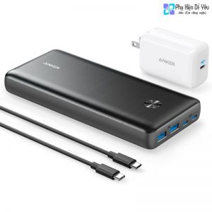 Pin dự phòng Anker PowerCore III Elite 26K 87W kèm bộ sạc tường USB-C 65W - A1291 (25.600 mAh)